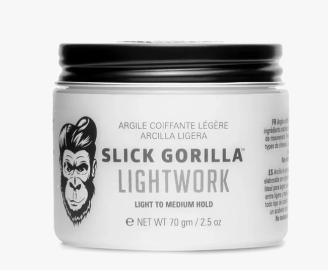 Slick Gorilla Lightwork Matte Clay – 70 g – leichter bis mittlerer Halt – mattes Finish – auf Wasserbasis – frei von Parabenen
