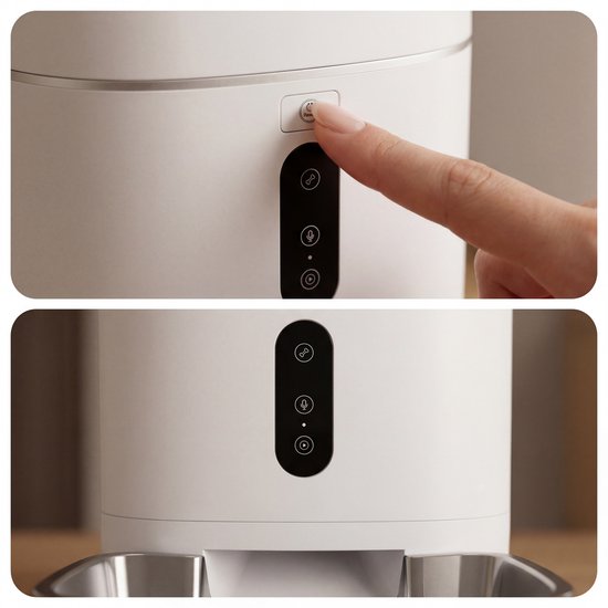 Princess Automatischer Fressnapf – Smart 6 Liter – Katze & Hund – App-Steuerung – Geplante Fütterung – Edelstahlschale – BPA-frei – Rutschfest – Pufferbatterie – Futterautomat – Futterspender – 610060