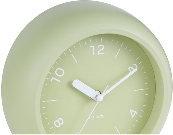 Karlsson Wanduhr Slope – Teegrün – Ø 20 cm – Wanduhr im skandinavischen Stil