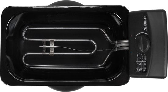 Princess Friteuse 182729 - Friteuse - 4 Liter - Kaltzone - 2000 Watt - Black Steel Collection