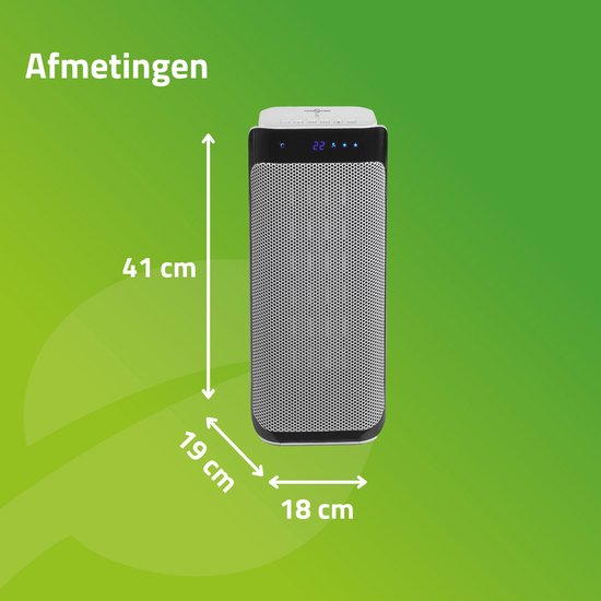 Bo-Camp - Keramisches Heizgerät - Oszillierend - Ventilationsmodus - 1000/2000 Watt