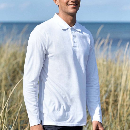 Pierre Calvini - Polo Shirt Herren - Polo Shirts Herren Langarm - Longsleeve Herren - 2er Pack - Anthrazit - XXL - Polo Herren - T Shirt Langarm Herren
