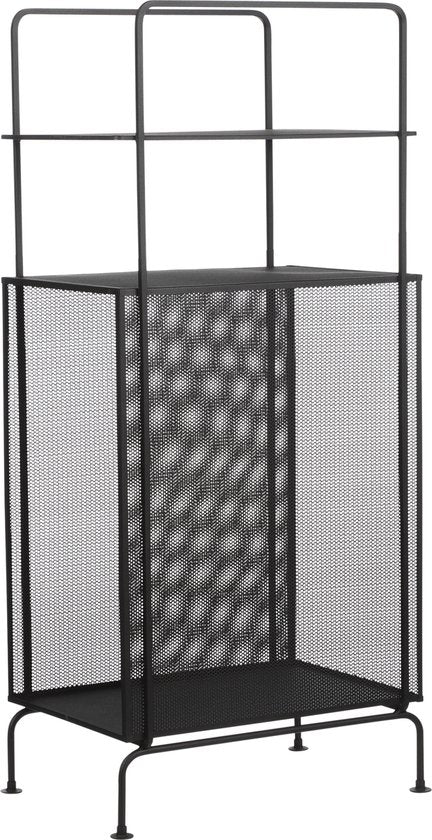 Mica Decorations Luna Wandschrank - L35 x B23 x H74 cm - Metall - Schwarz