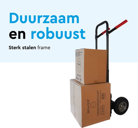 BRASQ Trolley - 200KG Kapazität - Transportwagen - Transporthilfe - Zusammenklappbar