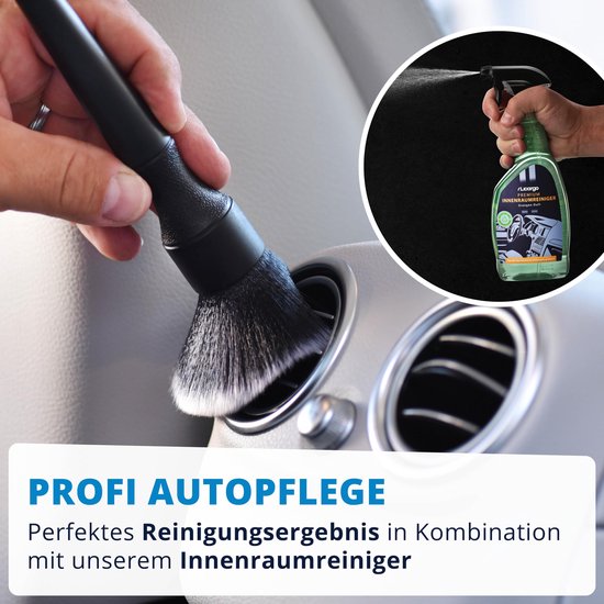 LICARGO Detailing Brush Car - ultraweich für die schonende Reinigung innen und außen - 2 Stück Bürsten Autopflege - weiche Autopflege-Bürste - Obere Autobürste Reinigungsbürsten-Set