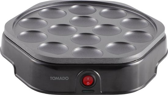 Tomado TPP1400B - Elektrische Poffertjes-Maschine - Poffertjes-Pfanne - 14 Stück - PFAS frei