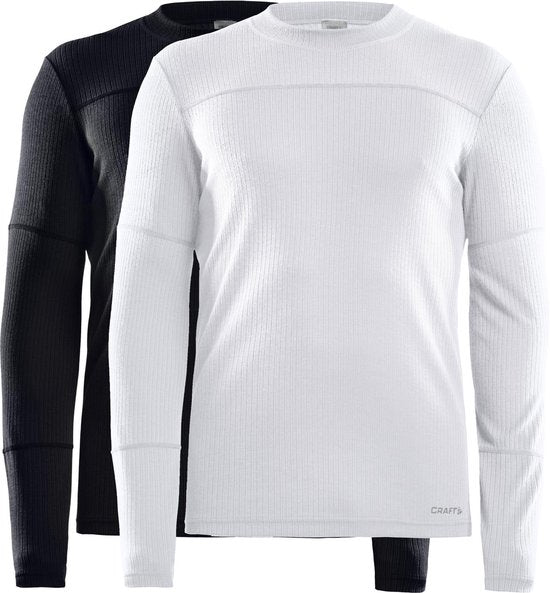 Craft - Core 2er-Pack Baselayer - Thermoshirt - Schwarz/Weiß - Männer - L
