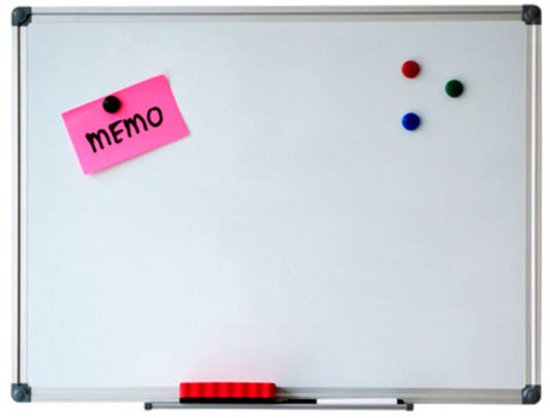 Magnetisches Whiteboard 45 x 60 cm mit Stiftablage