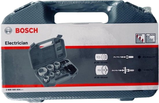 BOSCH | Lochsägen-Set | Bi-Metall | 9-teiliges Elektriker-Set, Progressor-Lochsägen