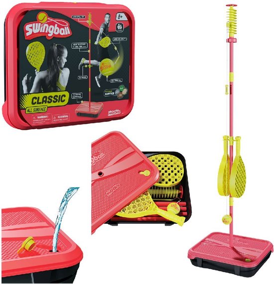 Mookie All Surface Classic Swingball - Höhenverstellbare - Swingballstange (bis zu 165 cm)