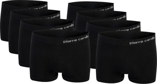 Pierre Cardin - Herren-Unterhosen 8er-Pack nahtlose Boxershorts - Schwarz - Größe M