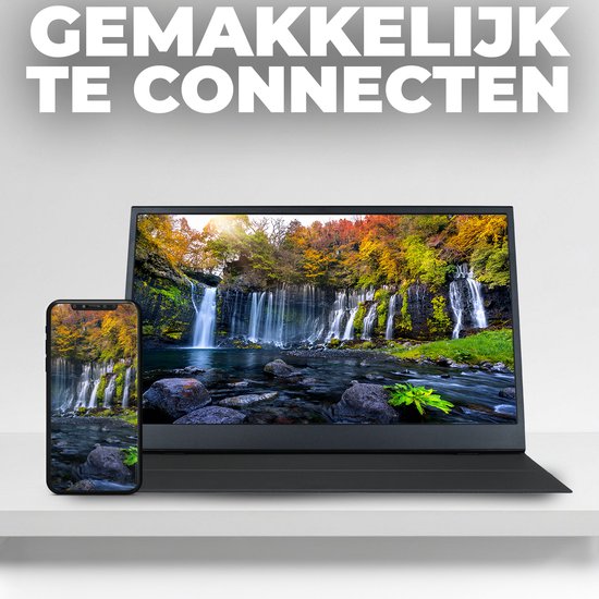Denver Portable Monitor - 15,6 Zoll - Full HD - IPS-Display - HDMI - USB-C - Modell 2025