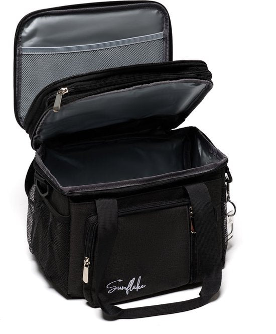 Cool Bag Lunch - Cool Bag Small - 15 Liter Lunch Bag Adult - Lunch Bag für Frauen & Männer - Schwarz - Sunflake