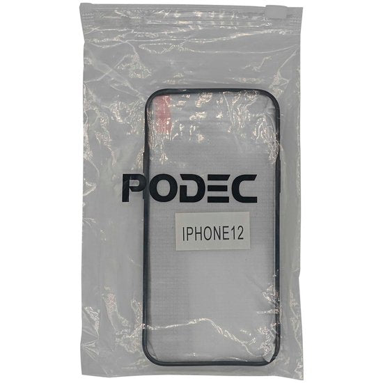 Handyhülle Schwarz – Passend für iPhone 12 – Hülle und Displayschutzfolie – Schutzglas