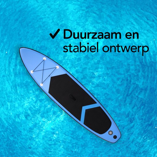 Brixy SUP Board - Aufblasbares Paddle Board - Komplettset - 305 cm - Max. 150 kg - Blau