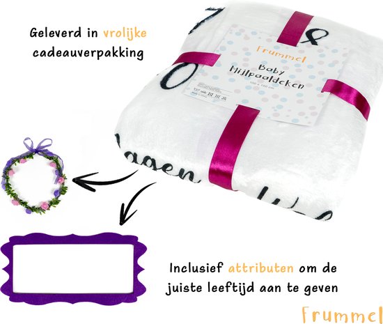 Frummel Milestone Blanket 'Pink Moon' - Baby Milestone Blanket - Geschenk für die Mutterschaft - 100×150 cm