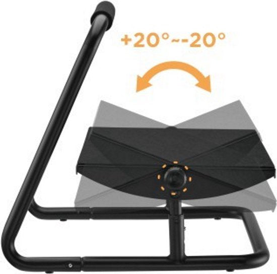 Fußhocker Schreibtisch ergonomisch verstellbar - Fußstütze - kippbar höhenverstellbar