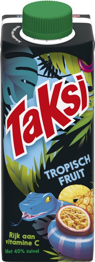 Taksi Tropisch Fruit – Geschmacksexplosion mit Milchprodukten und Vitamin C – 12 x 300 ml