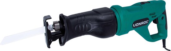 VONROC Stichsäge - 900W - Drehbarer Griff - Inkl. 3 Sägeblätter für Holz & Metall