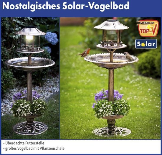 4-in-1 Vogeltränke mit Pflanzgefäß