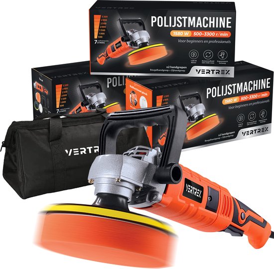 VERTREX Polierer - Poliermaschine für Autos - Polierscheiben - Poliermaschinen