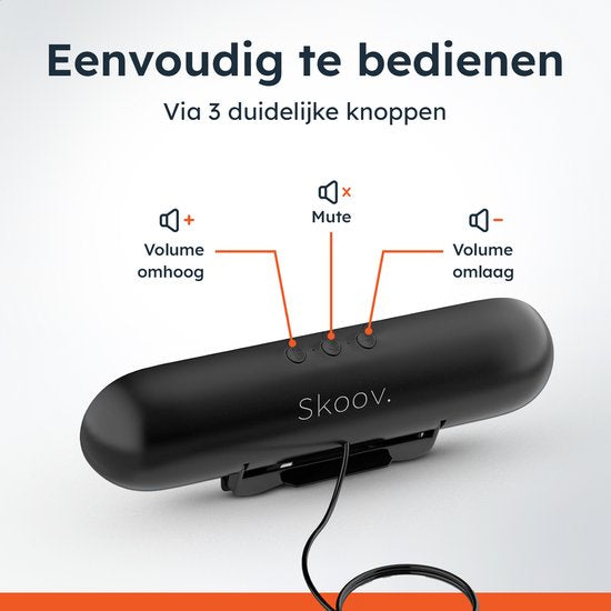 Soundbar PC - Leistungsstarker Sound - Kabellos - Für Gaming - Partybox - Mini-Soundbar - Lautsprecher für PC - 10 Watt - Skoov