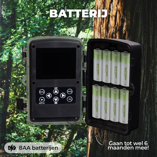 Denver Wildkamera mit Nachtsicht - 4K Ultra HD - 50MP - LCD Bildschirm - Wasserdicht - WCT8016