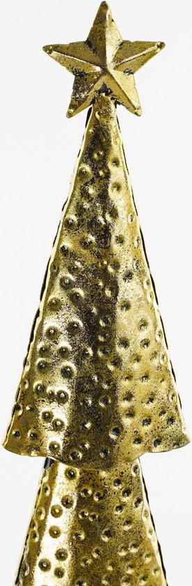 House of Seasons Weihnachtsbaum - L15 x B8 x H68 cm - Metall - Gold