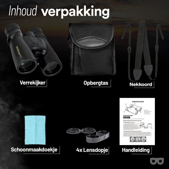 Zoomble® Fernglas PRO 8x42 mit Tragetasche – inkl. E-Book „Vogelbeobachtung“ – Bak-4-HD-Linse – geeignet für Vogelbeobachter, Outdoor-Aktivitäten und Wandern – für Erwachsene – Fernglas
