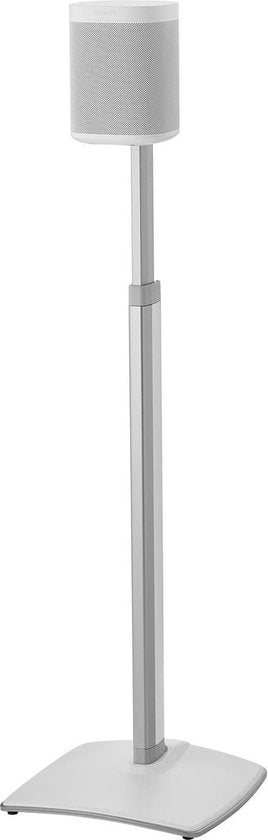 Sanus Lautsprecher Bodenständer für Sonos ONE / ONE SL / PLAY:1 / PLAY:3 - Höhenverstellbar - Weiß