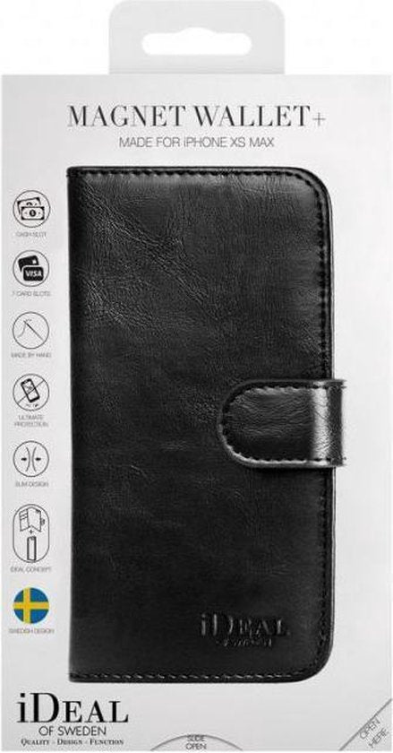 iDeal of Sweden iPhone XS Max Magnet Wallet+ Case Schwarz
