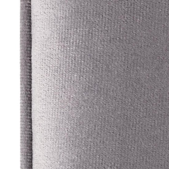 LIFA LIVING Flurbank Barcelona - Grau & Gold - Modern - Samt & Holz - 101 x 42 x 45 cm