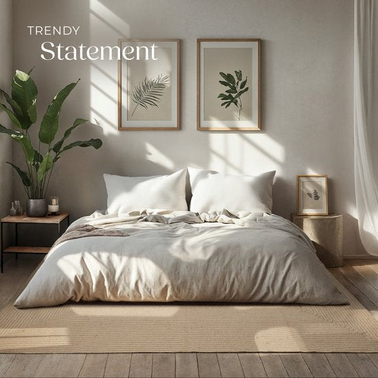 tectake® Flechtteppich - Boho-Stil - Juteteppich für den Innenbereich - Langlebig, pflegeleicht, formbeständig und allergikerfreundlich - Vintage-Teppich - Div. Größen - 160x230 cm