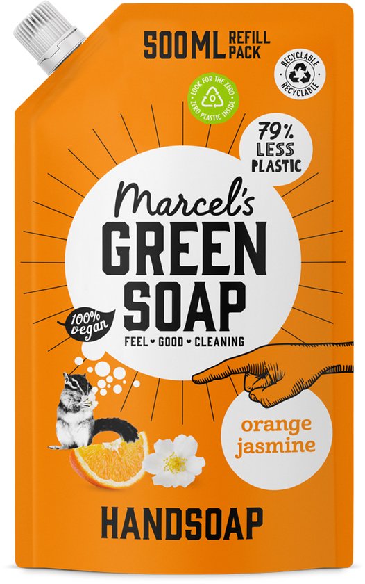 Marcel's Grüne Seife Nachfüllpackung Orange-Jasmin 500 ml