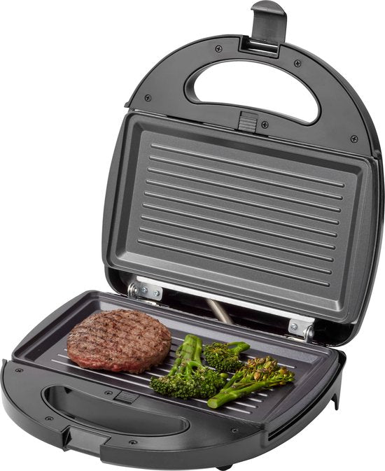 Tomado TGM2000B - Multigrill 3 in 1 - Inklusive Sandwich- und Waffelplatten - 750 Watt - Schwarz