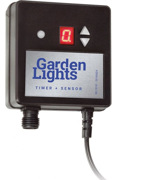 Gartenbeleuchtung Dämmerungsschalter mit Timer 12v 150 W Schwarz