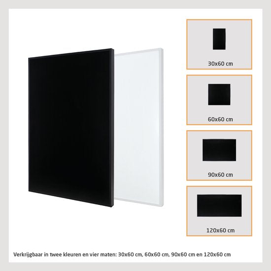 Livn Infrarot-Heizpaneel Plus 600, 120 x 60 cm, schwarz – 600 W Leistung – Steuerung über App