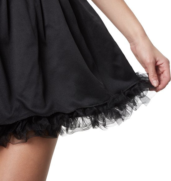 Dressforfun Schwarze Hexe Tarantella L - verkleiden kostüm halloween verkleiden partykleidung karneval kostüm partykleidung - 302424