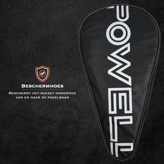 POWELL Padelschläger - Tropfenform - 3K Carbon - inkl. Hülle