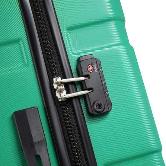 Delsey Paris x United Colors Of Benetton - Now Kofferset - 3 Stück - Handgepäck 34L + aufgegebenes Gepäck 65L und 93L - Grün