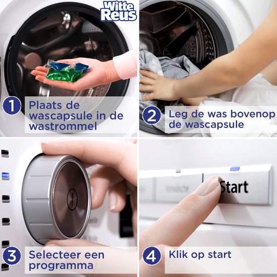 White Giant Power Caps Laundry Capsules - Waschmittelkapseln - Vorteilspackung - 2x40 Wäschen
