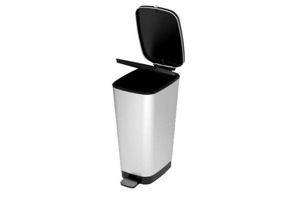 Kis Chic Bin Treteimer - 50 l - Silber - Größe L