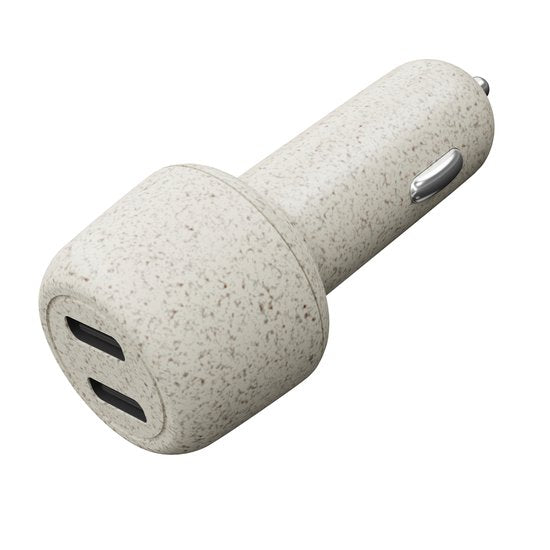 XtremeMac Autoladegerät Dual USB-C – 25 W – 20 W – Weiß (ECO)