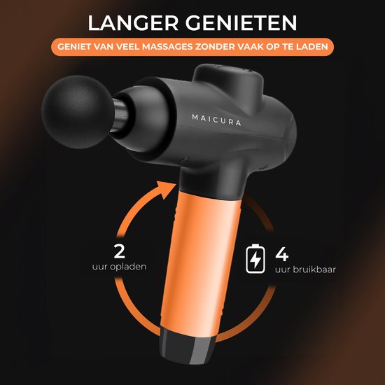 Maicura PRO SE Massagepistole - Profi - 10 Massageköpfe - Schwarz