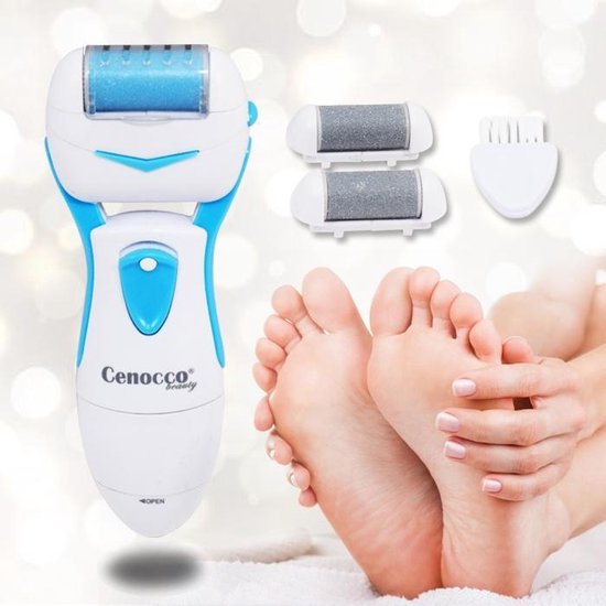 Cenocco Beauty Hornhautentferner Wet&Dry Electronic- CC-9019 - 360° Drehung für seidig glatte Füße - Wasserdicht