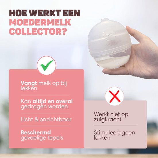 Vulpes Goods® Babycare - Leakshell - Muttermilchauffangbehälter - Milchauffangbehälter - tragbarer Becher - freihändig - Muttermilchauffangbehälter - Leakshell - Brustschale - Muttermilchauffangbehälter - BPA frei - 60ML Auffangbehälter