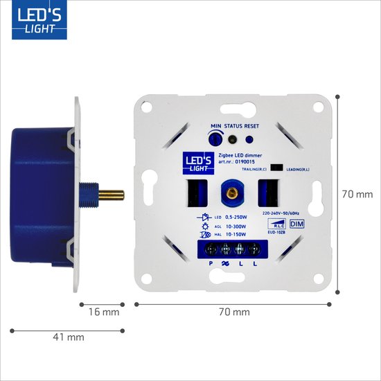 LED's Light Zigbee Smart Universal LED Dimmer 300VA steuerbar per Telefon