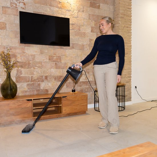 Techweise - Mopp-Kit für TS Compact Handdampfreiniger - 2 Verlängerungsstangen - 1 Bodenmopp - 2 Mopptücher