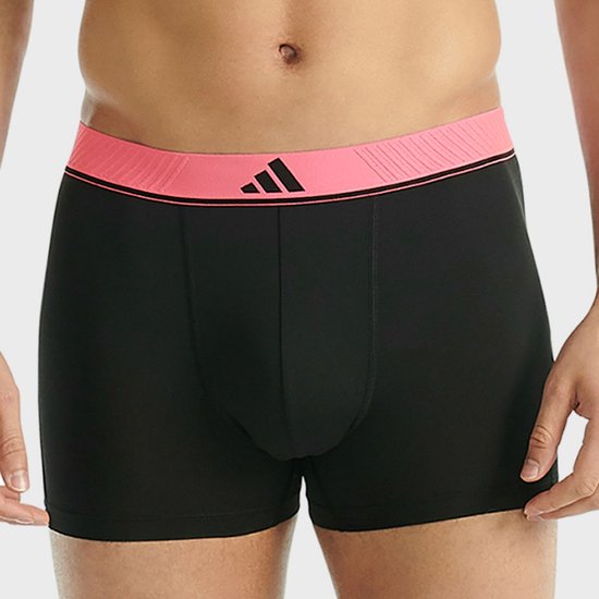 adidas Active Flex 3er-Pack Mikrofaser Boxershorts - Herren - Sportunterwäsche - Stretch - feuchtigkeitsregulierend - Schwarz/Grau - Größe XL