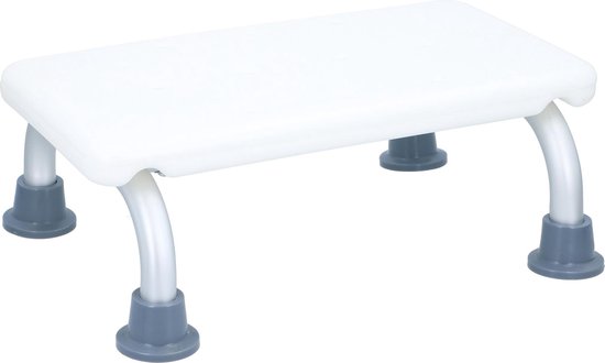 Vivamore Badetreppe - max 150 kg - 40 x 31 x 14,5 cm - Weiß